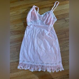 Pink Lace Trim chemise